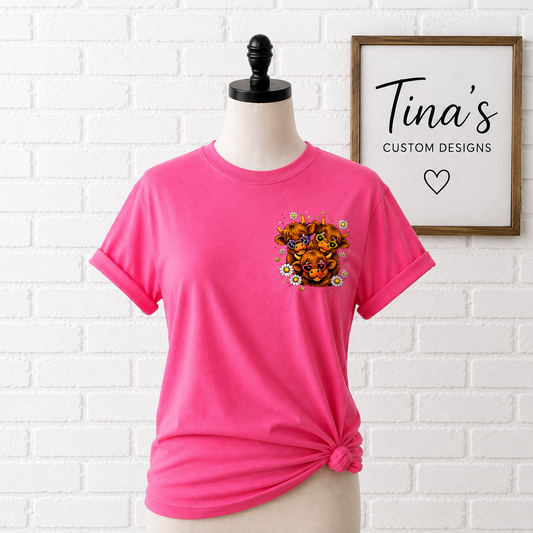 🐮 Good Times Crazy Friends – Cow T-Shirt