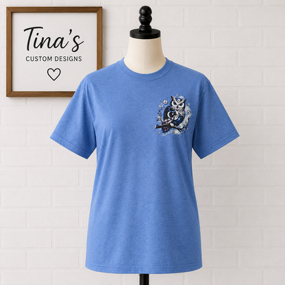 Hello Darkness, My Old Friend – Owl Graphic T-Shirt