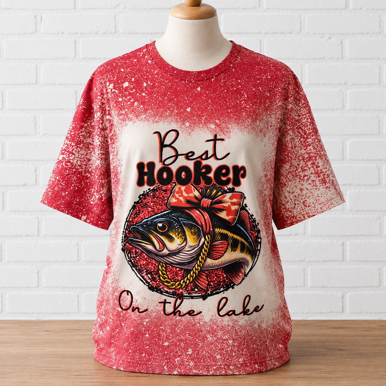 🎣💕 Best Hooker on the Lake Graphic Tee