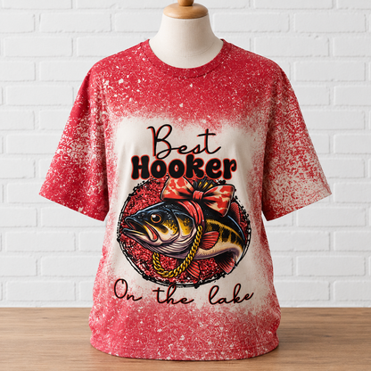 🎣💕 Best Hooker on the Lake Graphic Tee