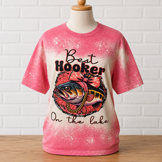 🎣💕 Best Hooker on the Lake Graphic Tee